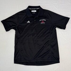 Adidas University of Wisconsin- La Crosse Charcoal Climalite Polo - Size Medium